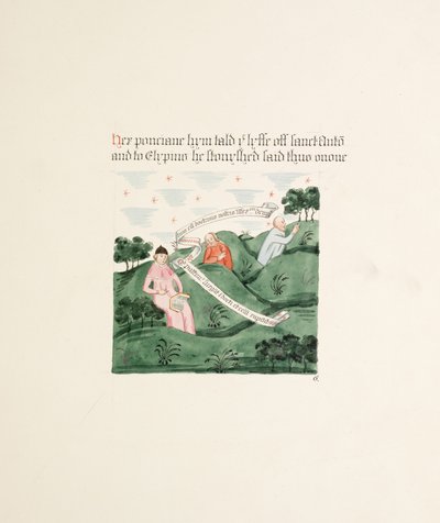 Ms. New Coll 380, f15r. Le antichità della Cattedrale di Santa Maria, Carlisle, disegnate da Robert Carlile, 1795 da Robert Carlile
